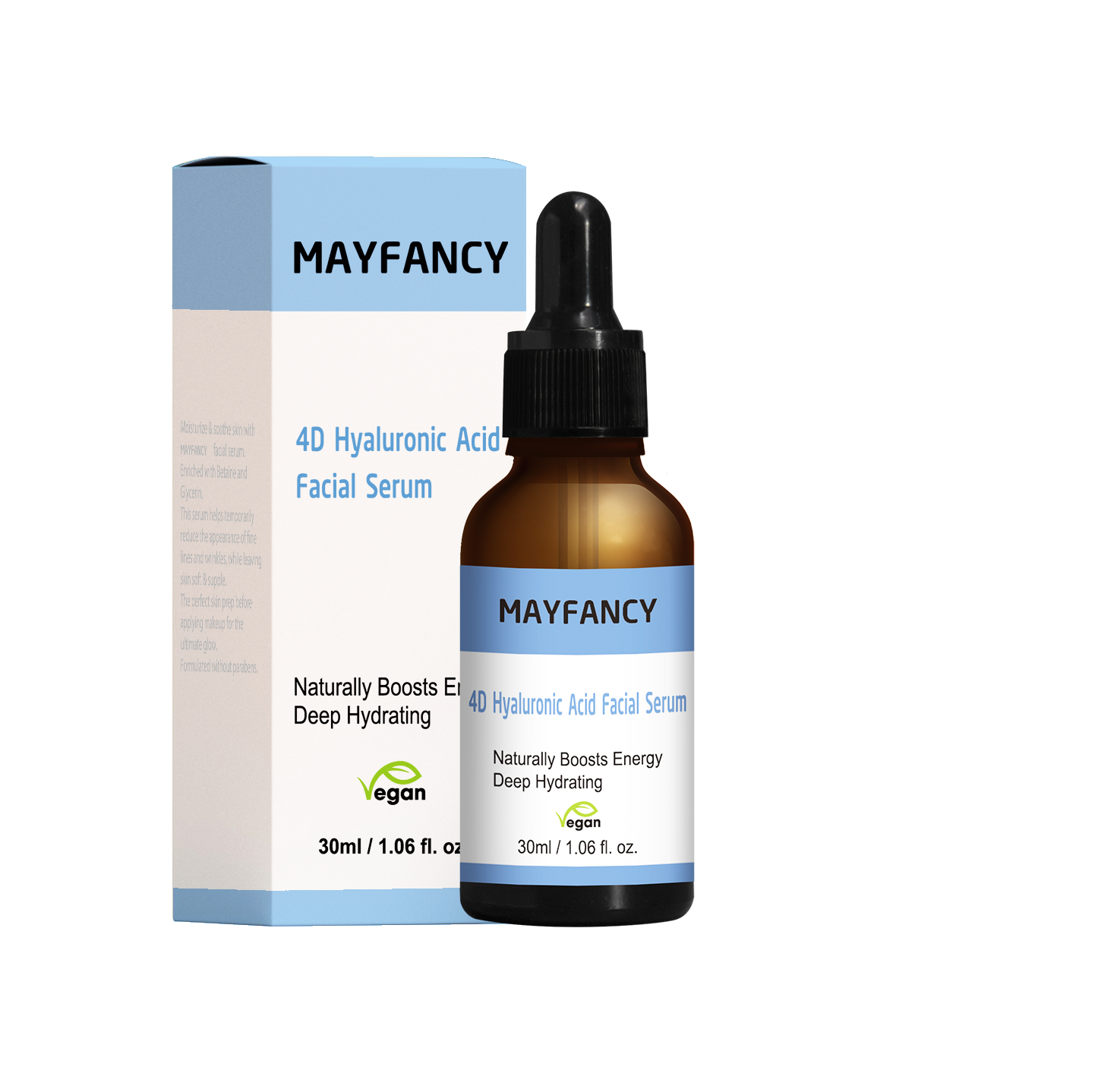 Siero viso per la cura della pelle all'acido ialuronico Mayfancy 4D